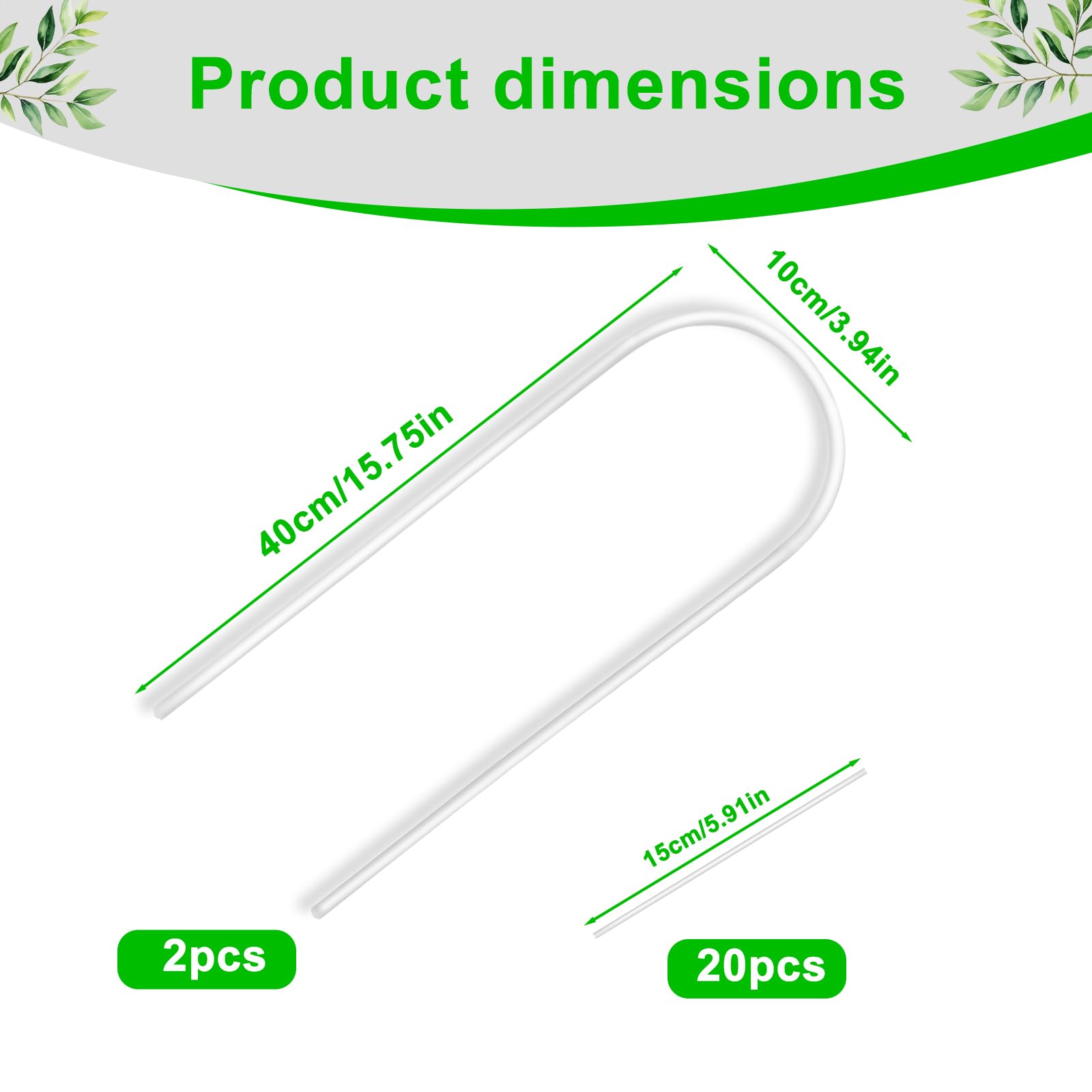 Lot De 2 Treillis épais En Acrylique En Forme De U Pour Plantes D