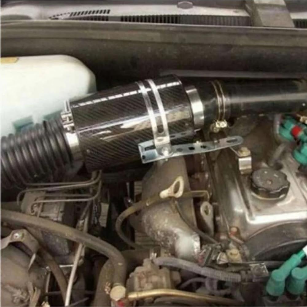 Filtro Aria Flusso Filtro Aria 3" Airbox Sport Tubo Flessibile Induzione Aspirazione Fredda Set Universale Con Ventola Tutte Auto