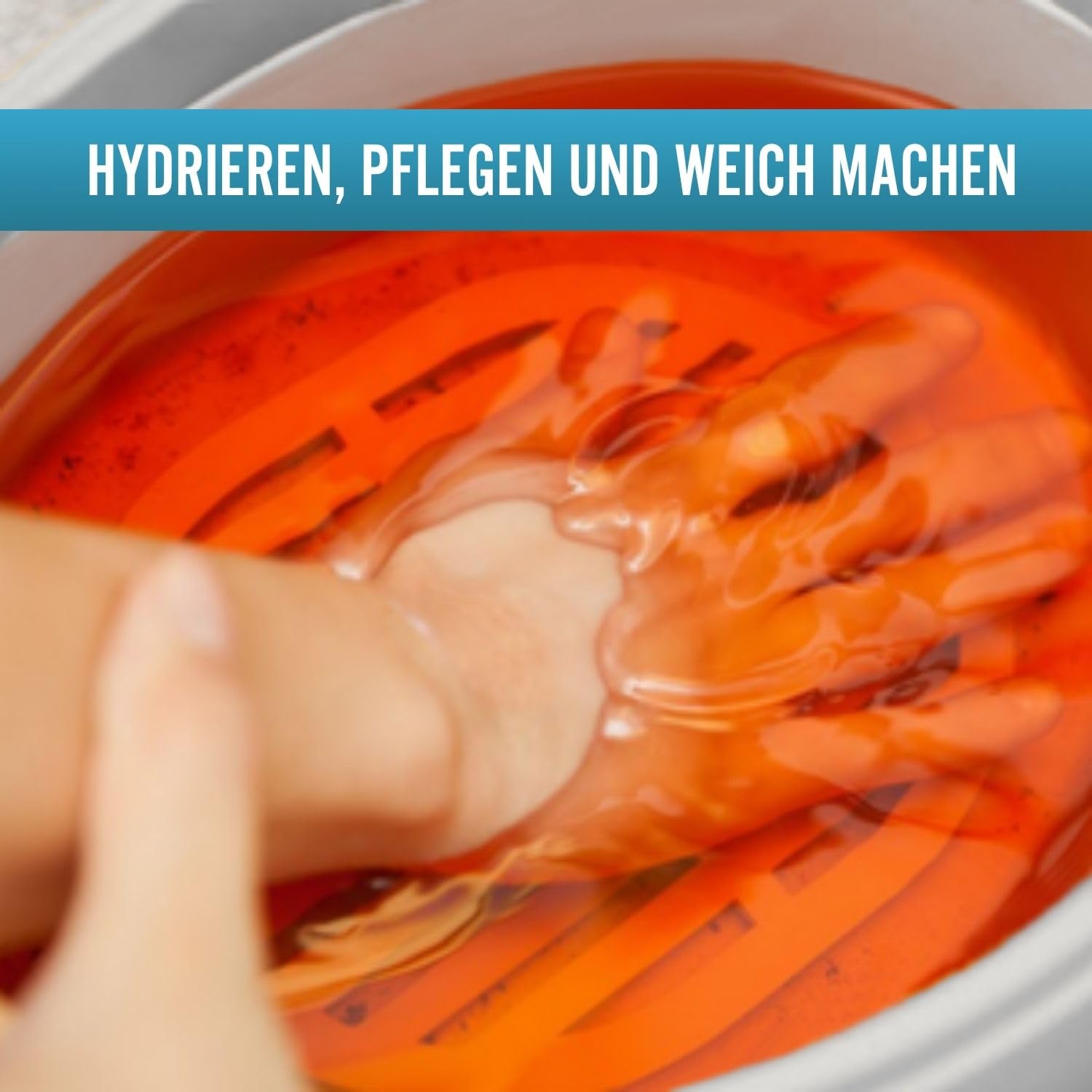 OrtoPrime Paraffinbad für Hände und Füße – 3L Wachsbad für Parafintherapie bei Arthrose & Schmerzen – Professionelles Paraffin Handbad – Parafinbad für Reha, Pflege & Thermotherapie