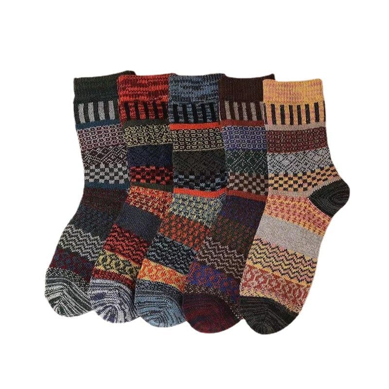 Kelabia Vintage Thick Knit Wool Socks for Women - Nordic Winter Cottagecore Socks - Warm & Soft2