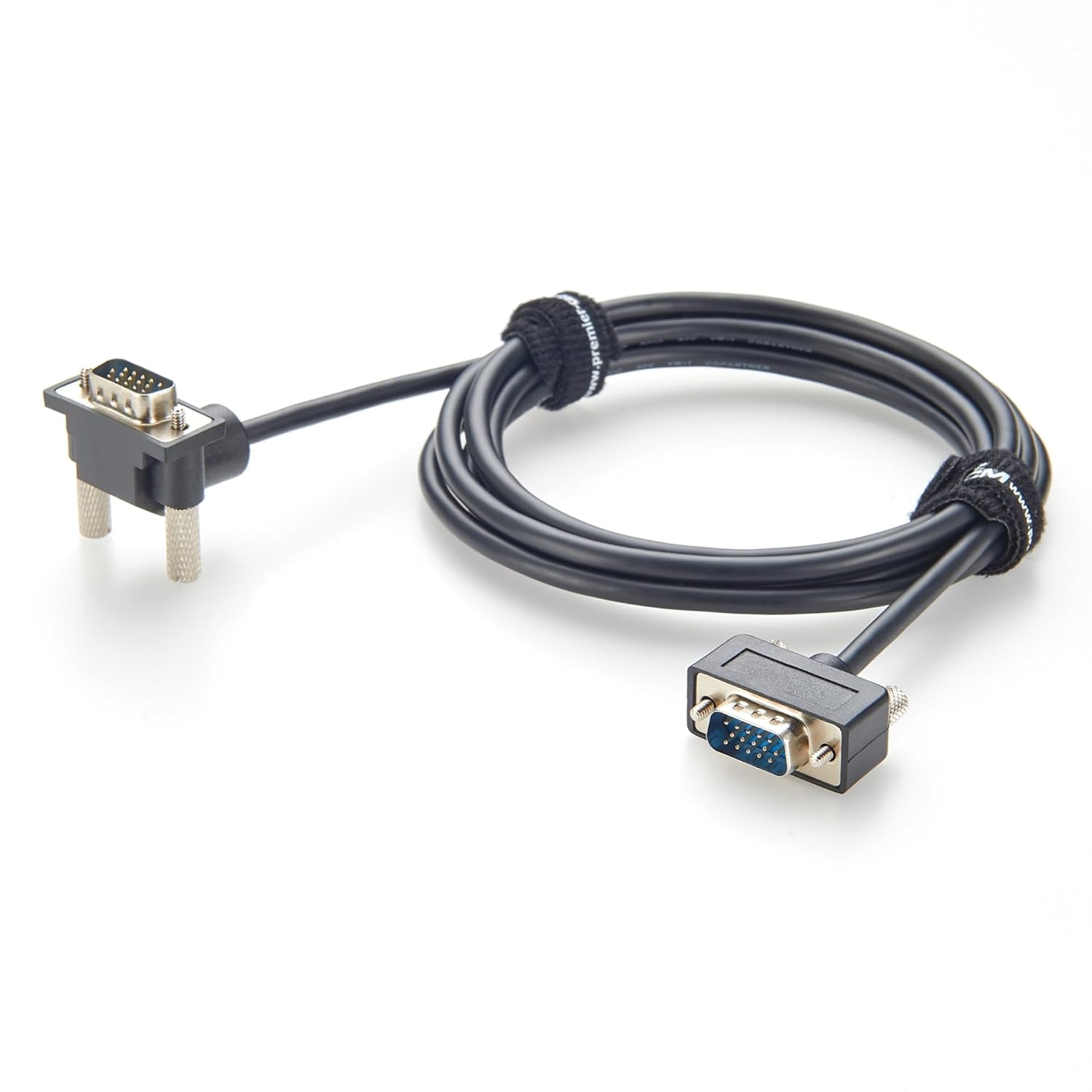 Up Angled Ultra Slim VGA Cable 90 Degree HD15 Male to Male SVGA Video Cable 1080P Full HD for PC, Laptop, Monitor, Projector (Up, 2M/6.6FT)