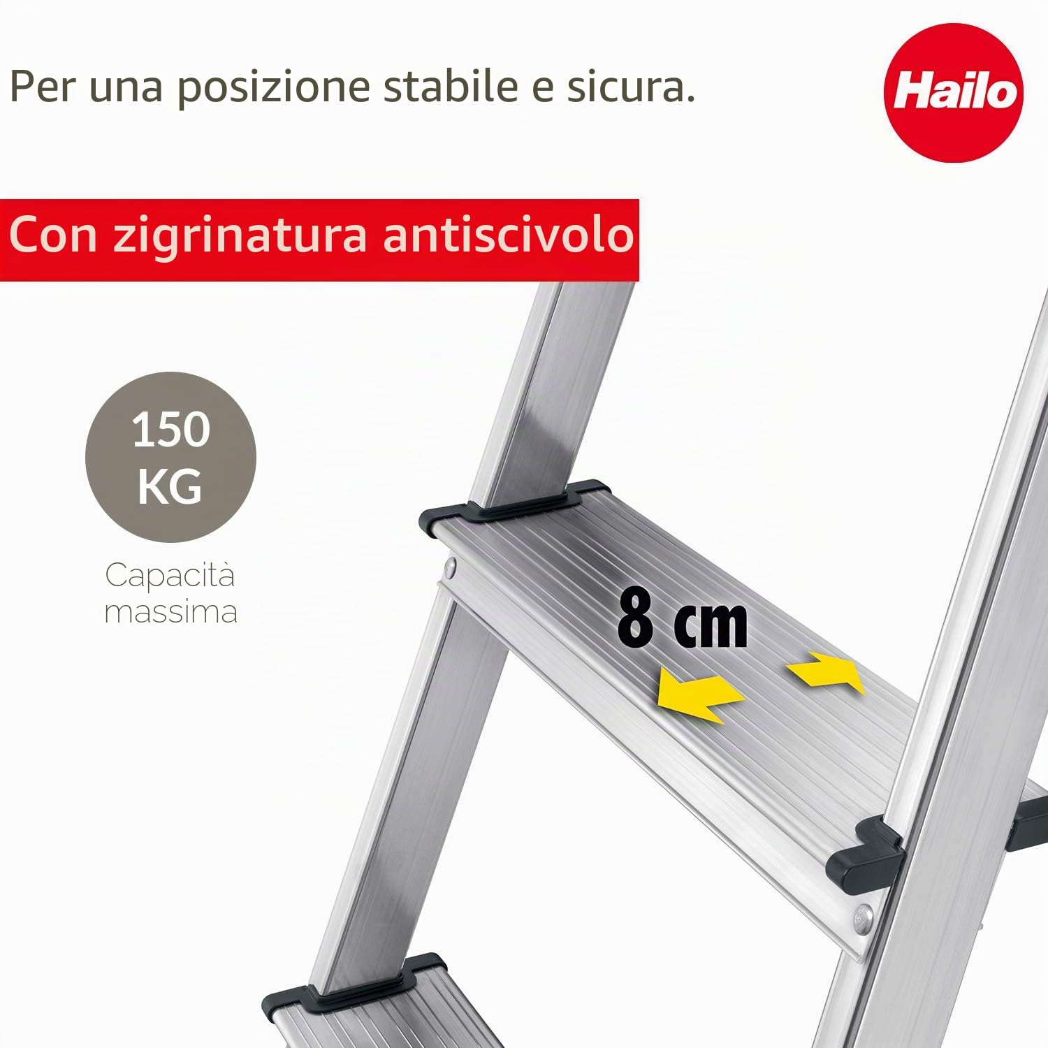 Hailo 8160807 L60 Easyclix Scala - Argento