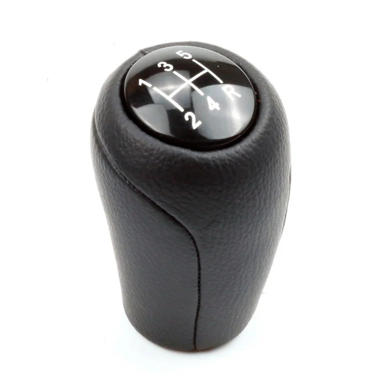 MWBDSZJQVX Gear Shift Knob for Mazda 3 BK BL 5 CR CW 6 II NC Leather Shifter Lever Headball Leather 5/6-Speed Gear Shift Knob(5-Speed)