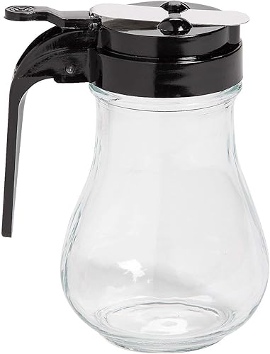 Fun Express 3 dispensadores de jarabe de brunchdesayuno, 6 onzas, plástico sin BPA, suministros para fiestas, negro y transparente