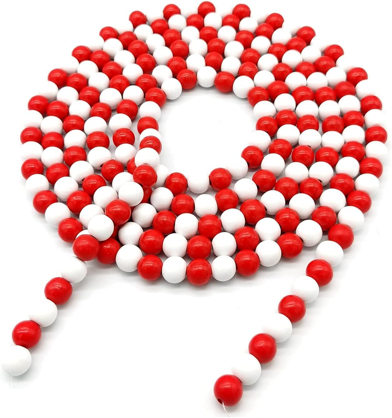 KitWinner Farmhouse Wood Beads Garland, Rustic Farmhouse