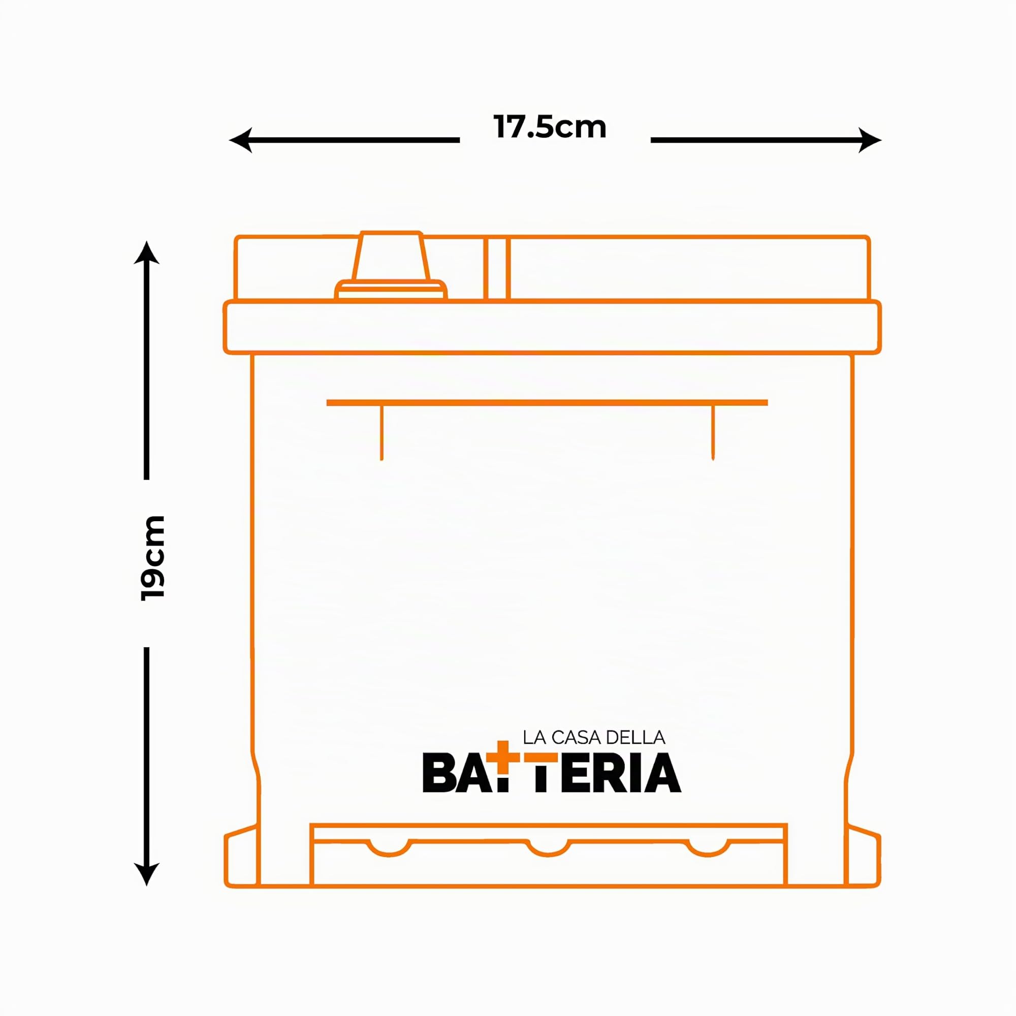 La Casa della Batteria Batteria Auto Expedit Moving Energy Tech Batteria 12v Batteria Auto 100Ah 920A PRO+50% POTENZA L5 100P DX 35.3×17.5×19 cm Senza Manutenzione Pronta all'Uso Made in Italy
