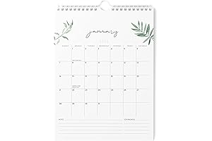 Vertical 8.5x11 2024 Aesthetic Wall Calendar