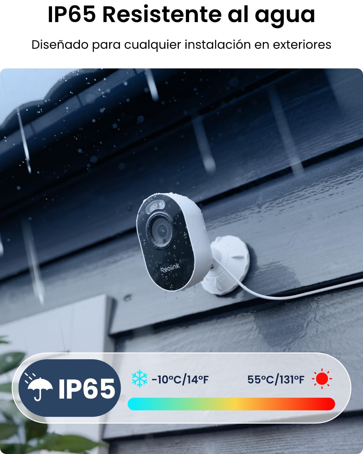 Reolink Lumus, Cámara de Seguridad Exterior 2K 4MP, Reflectores, Wi-Fi Banda Dual 2,4/5GHz, Enchufable, Detección de Movimiento con Alertas, Comunicación Bidireccional, Almacenamiento Local | Cámara WiFi Exterior, WiFi 2,4/5GHz, Detección Personas/Vehícul