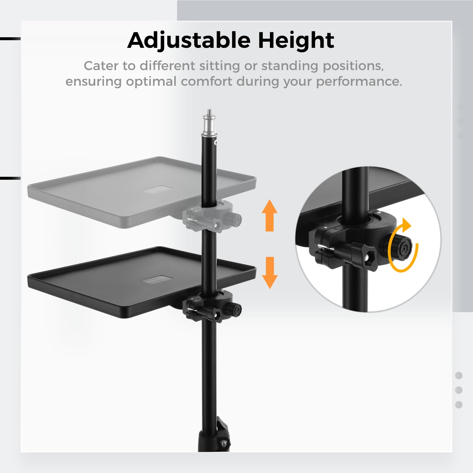 Plateau Universel Pour Micro Réglable - Support Accessoires Musique Et Streaming
