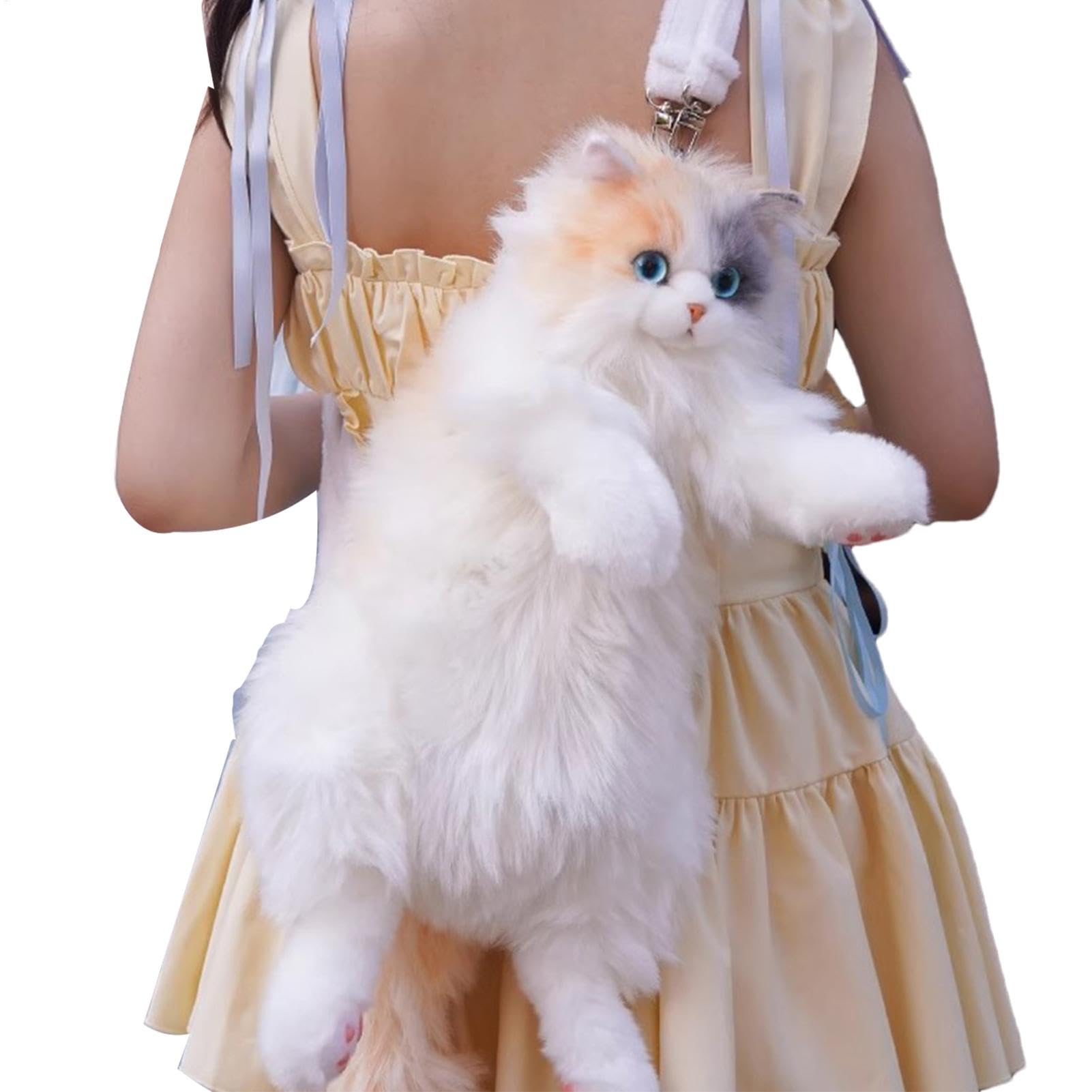 Plecak Plush, ręcznie dmuchane plecaki, plush cats plecaki zabawka, perkal kot, wypchane zwierzę plecak, uroczy kot zwierzę plush plecaki dla dzieci, dorosłych