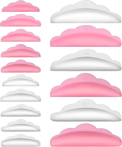 Beaupretty 40 varillas de elevación de pestañas, rizador de pestañas de silicona, almohadillas de silicona para levantamiento de pestañas,