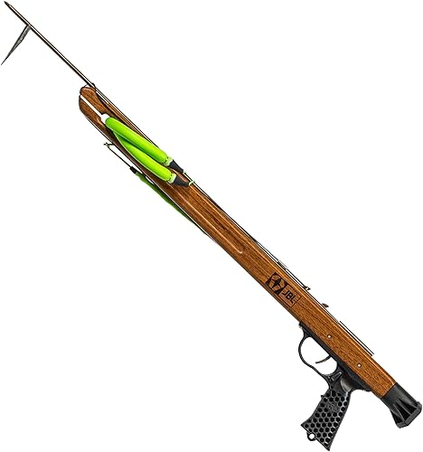 Miniatura 10 de JBL Spearguns Woody Elite Performance Speargun for Spearfishing, Freediving, Scuba Diving, Fishing, Diving, Mahogany Barrel, Stainless Steel Shaft,