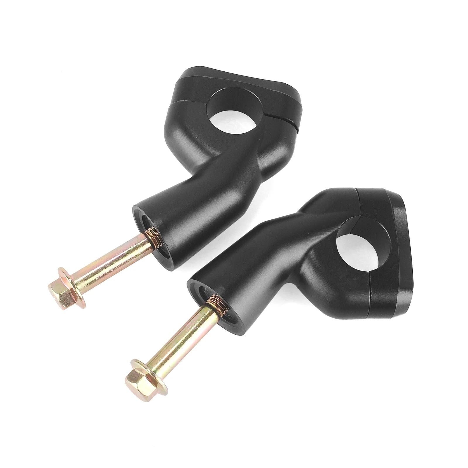 Verstellbarer Vorbau Motorrad Lenkererhöhung Klemmen Adapter Für Triumph Bonneville Bobber Schwarz T100 T120 Scrambler 1200 XC Street Twin(AA)