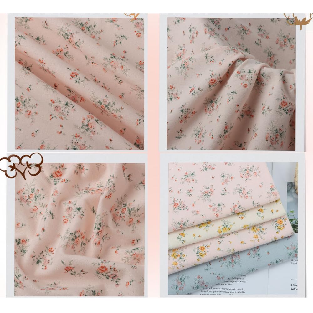 Tkanina bawełniana, 300 x 150 cm, bawełna z wzorem kwiatowym, towar sprzedawany na metry, materiał dekoracyjny do szycia, tkanina bawełniana, materiał na ubrania do majsterkowania, do