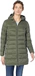 Amazon Essentials Femmes Légèrement imperméable matelassée à capuchon (Disponible en Plus Taille)