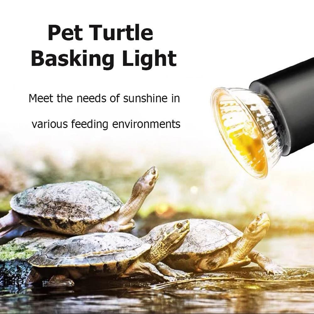 NEWFUN Lampada termica a tartaruga, 4 pezzi, E27, 25 W, dimmerabile, 220 V, UVA + UVB, lampada da sole a spettro completo, lampada per il riscaldamento del sole, per Lizard, rettili d'acquario - 3