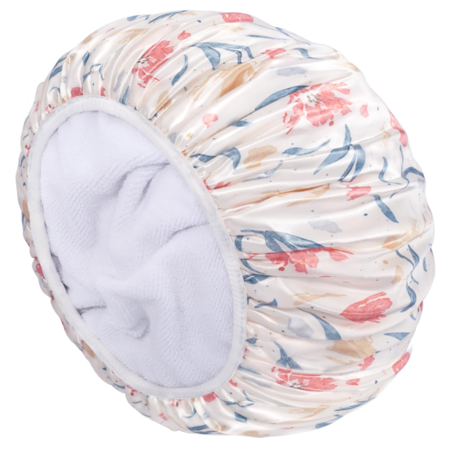 Aquior Shower Cap,Terry Cloth Lined Shower Cap for Women
