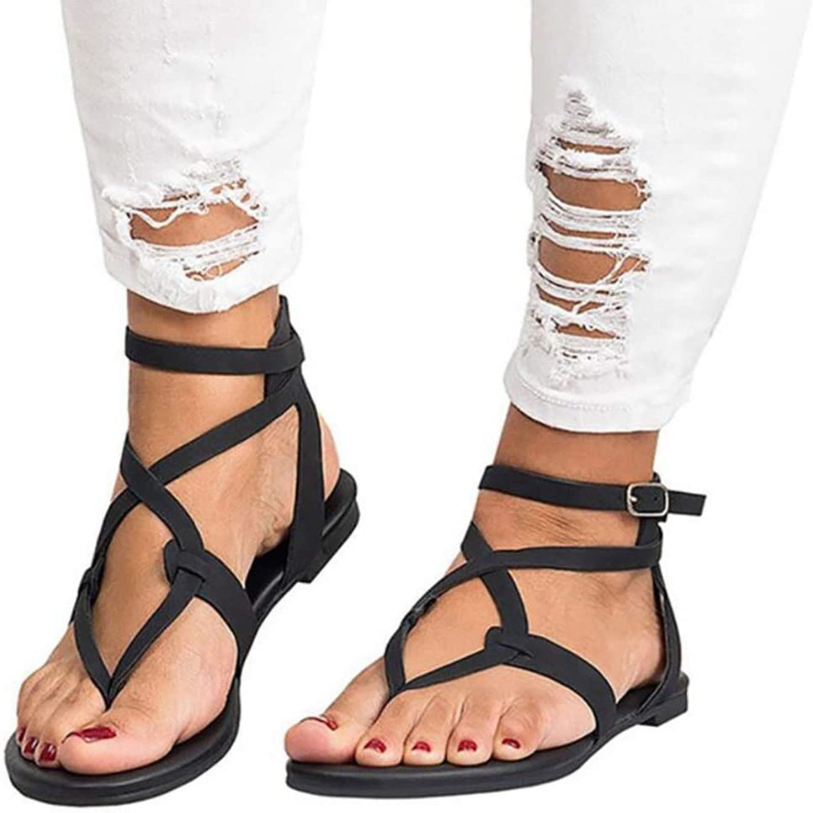 Women's Flat Sandals Lightweight Open 