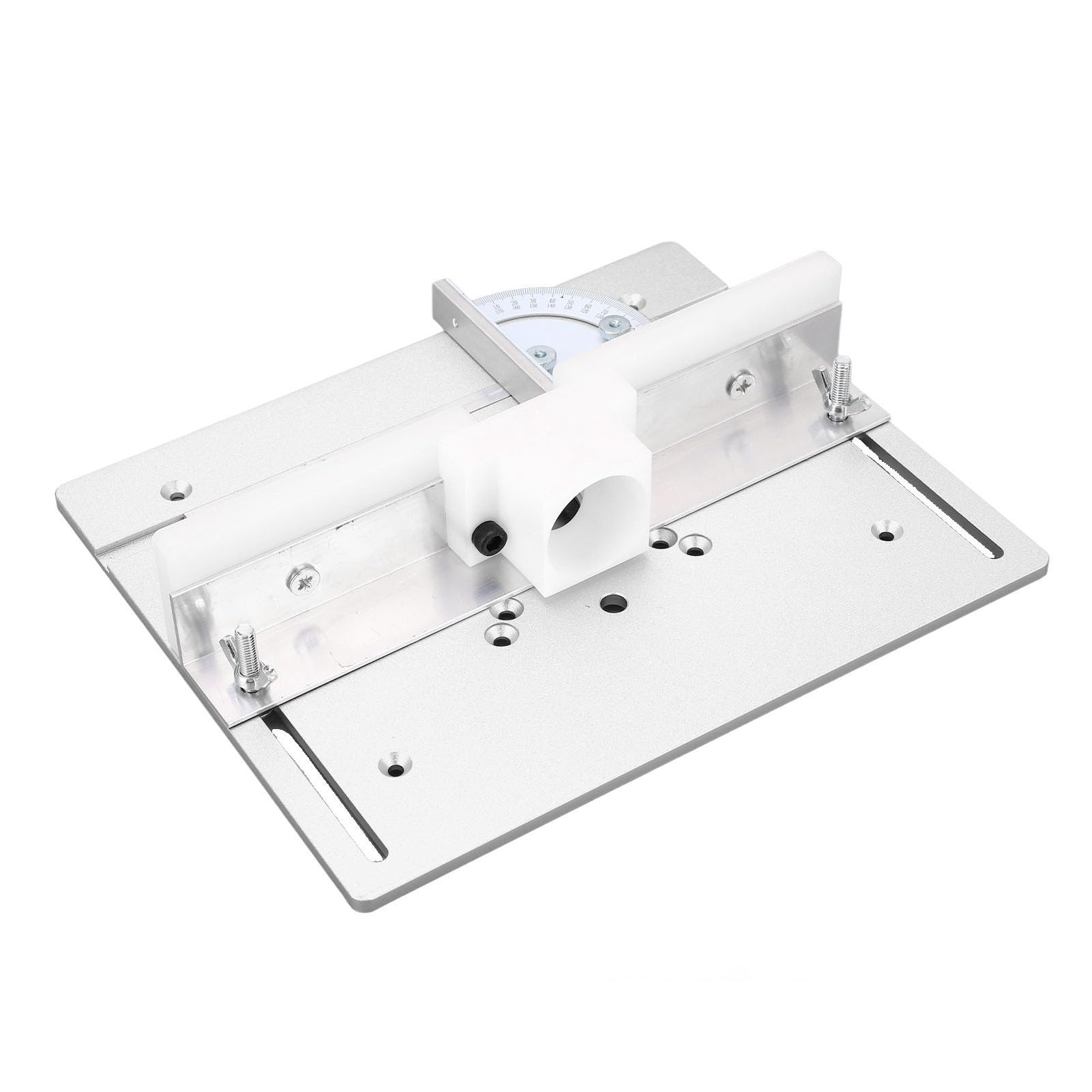 Placa de insercin para mesa de fresadora mesa para router para madera tablero abatible de metal para fresadora mesa para router para madera soportes para valla Piani di lavoro