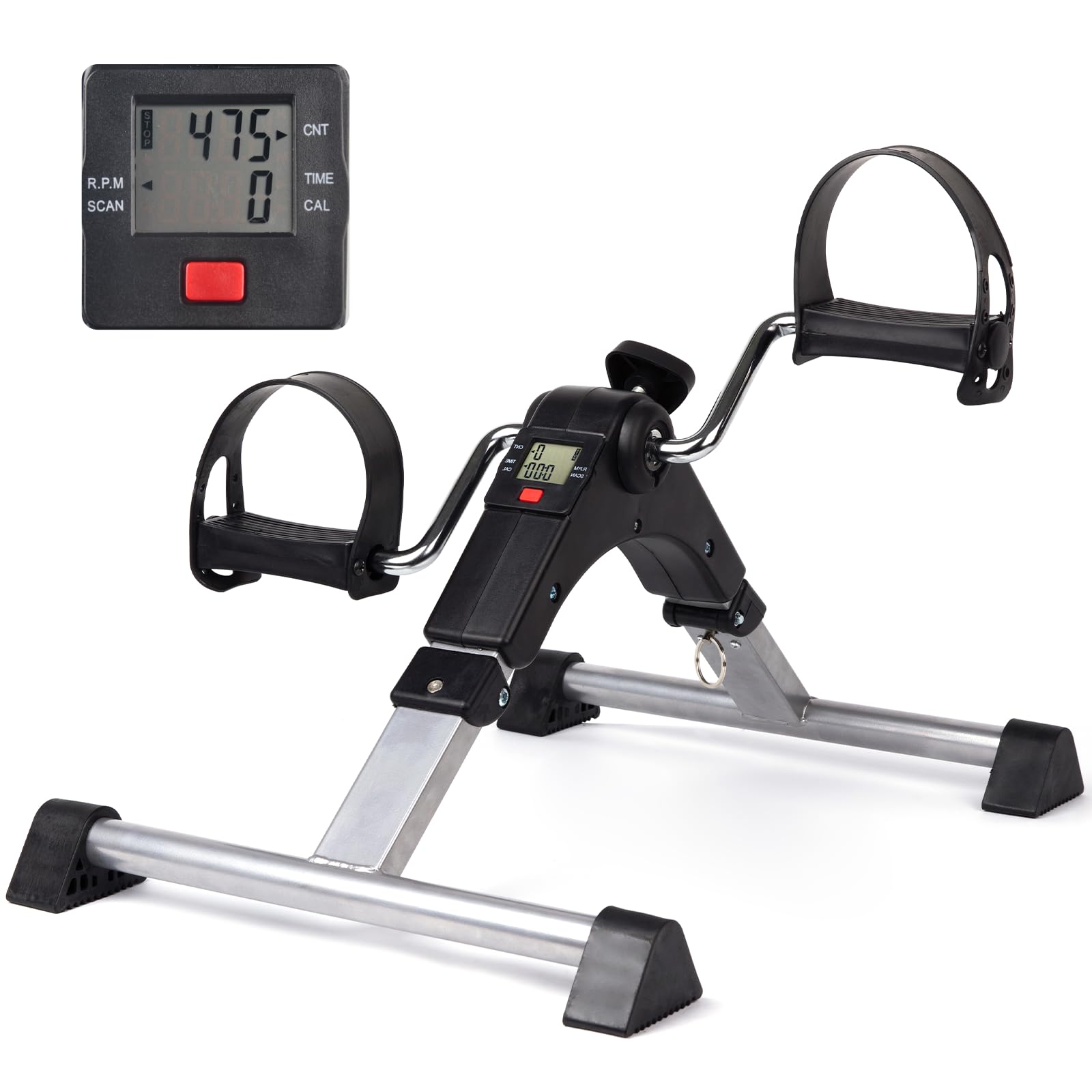 Icedeer Under Desk Bike Pedal Exerciser for Seniors, Mini Stationary Exercise Bike for Home, Rehabilitation Peddler Machine-image-44