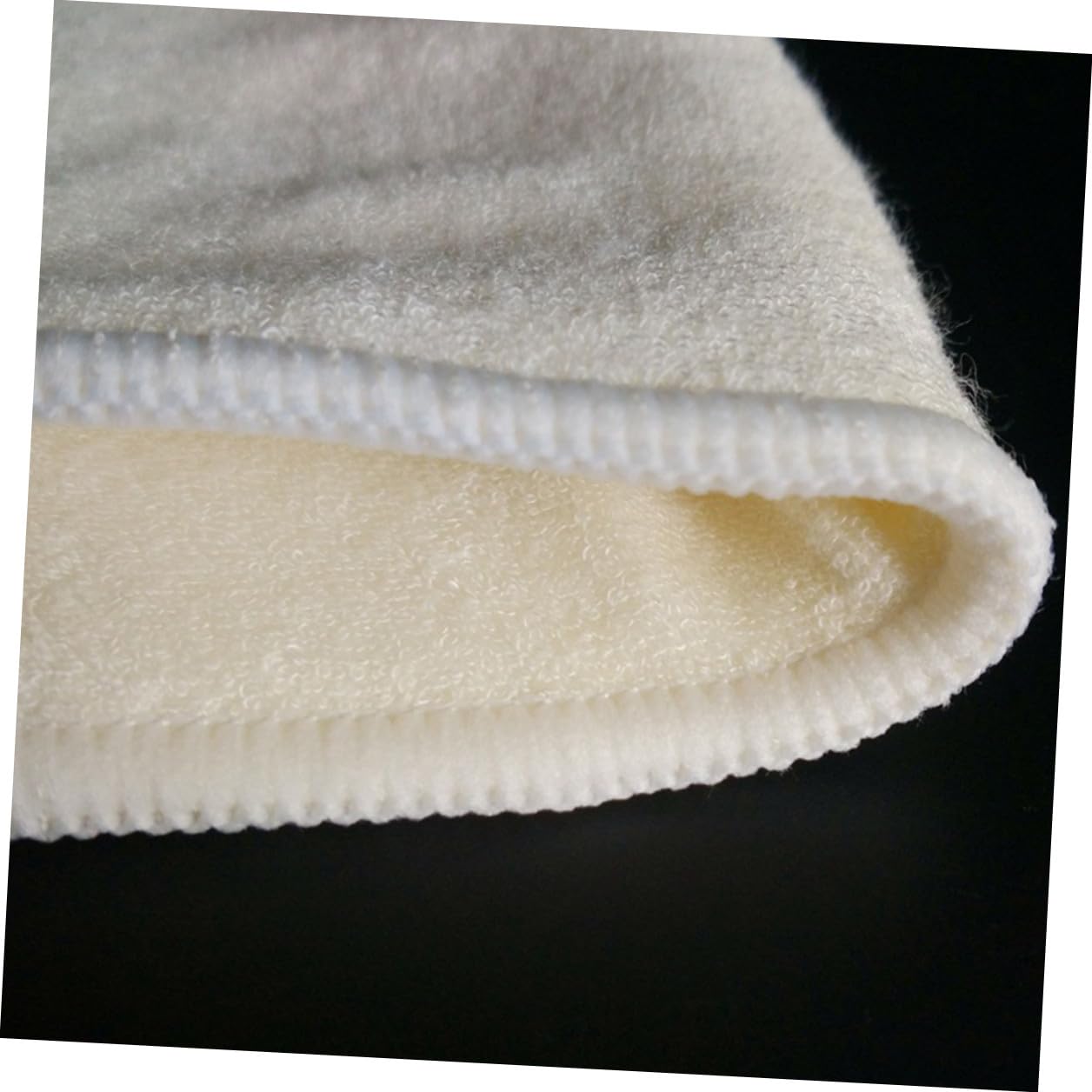 6stücke Stoffwindelunterlagen aus Bambuskohle Waschbar und Wiederverwendbar für Flüssigkeit Absorbiert durch Wildlederimitat Beige Packung
