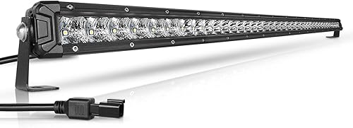 AutoFeel Barra de luz LED de 42 pulgadas, una fila de 175 W, 22000 lúmenes, combo de inundación de puntos, luz LED todoterreno, luz de conducción