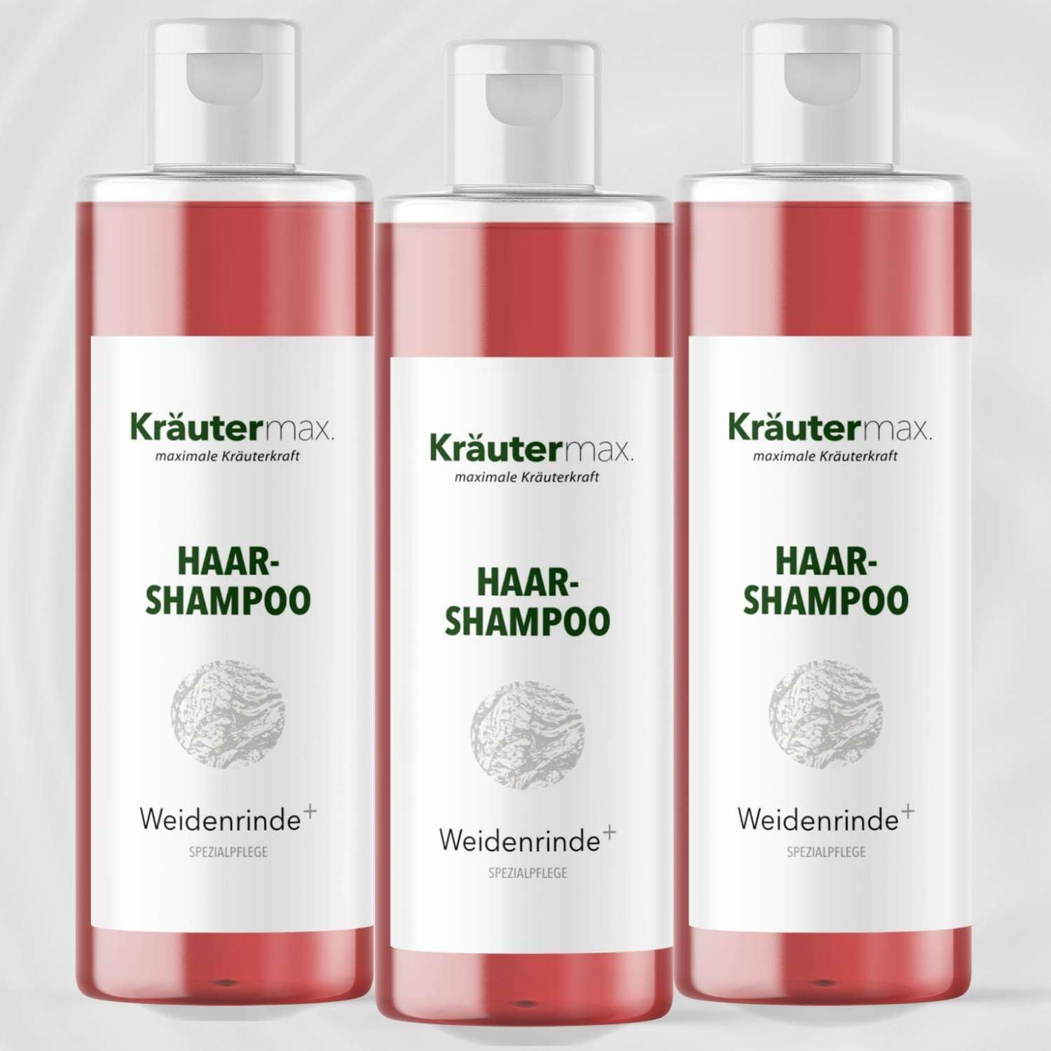 Kräutermax Weidenrinden Shampoo Läuse mit Weidenrinde Extrakt 3 x 250 ml