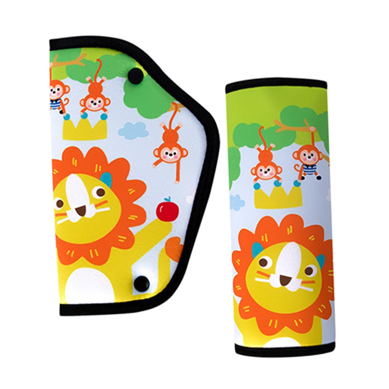 Ciieeo 4 Ensembles épaulettes protecteur sécurité soutien enfants coussin de bandoulière Ajusteur des sièges d'auto coussin de harnais de voiture accessoire siège auto flanelle