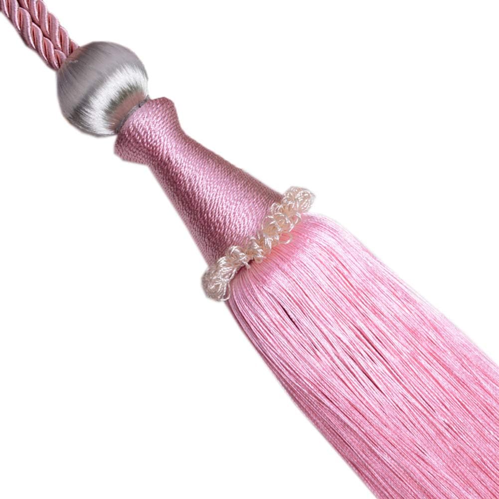 1 Pair European Style Simple Curtain Bandage Rope Luxurious Curtain Accessory Decorative Tassels Curtain Tebacks Holdbacks (Dark Purple)