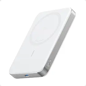 Anker MagGo Power Bank,Carregador Portátil Ultra Fino por Indução 10.000mAh,Certificação Qi2,Carregador MagSafe 15W Ultra Rápido,Compatível com iPhone 17/16/15/14,Samsung,Xiaomi e Mais