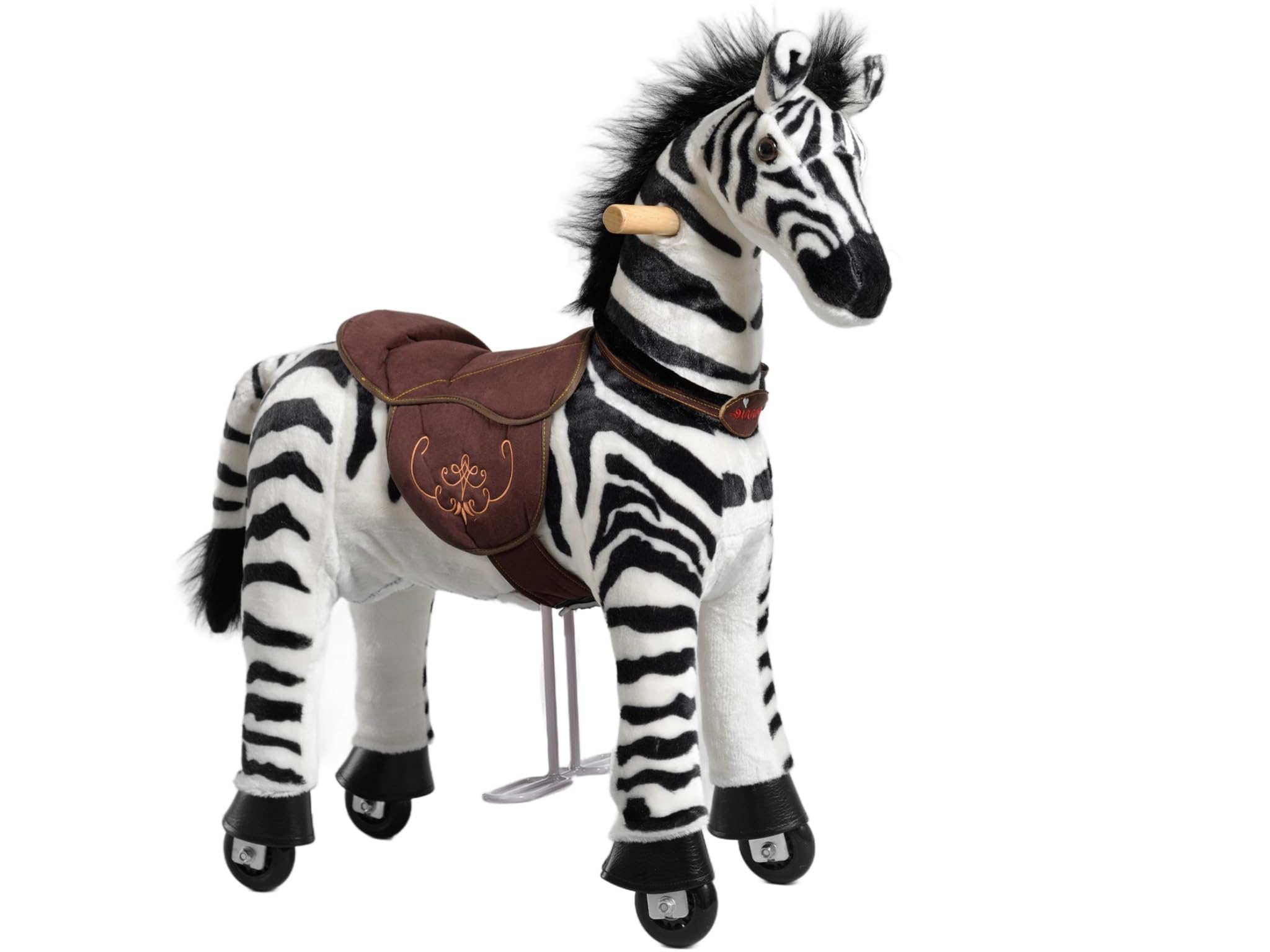 Ponnie Caballo de equitación para niños de 5 a 12 años, M, Caballo mecánico sobre Ruedas, Adecuado para niños a Partir de 5 años (requisito de Peso: mín. 13 kg hasta máx. 50 kg) — view 9