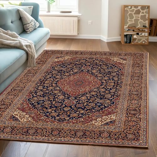 ishro home Premium Carpet for Hall, Bedroom, Living Room | Medallion Collectible Carpets | Anti Skid | Machine-Washable | Non-Shedding | Non- Fading |