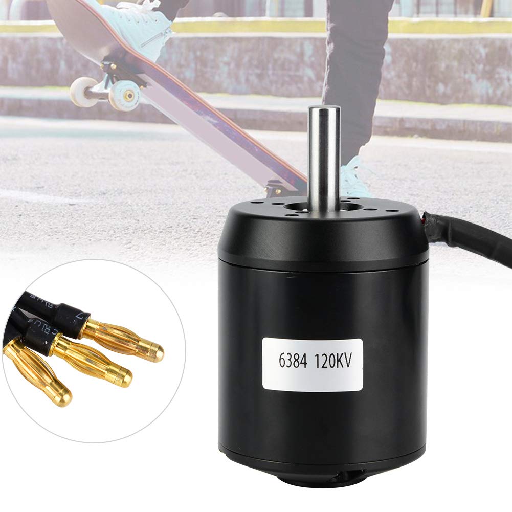 VBESTLIFE Motore Brushless per Scooter, 6384 120KV BLDC Outrunner Motore Brushless Sensore per Bilanciamento Elettrico Scooter Skateboard