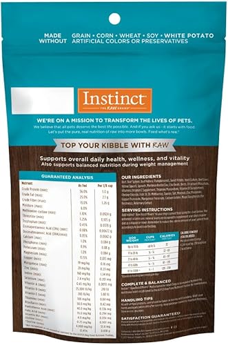 Miniatura 2 de Instinct Raw Boost Mixers - Alimento crudo liofilizado para perros, sin granos, con ingredientes funcionales, 5.5 onzas (paquete de 1)