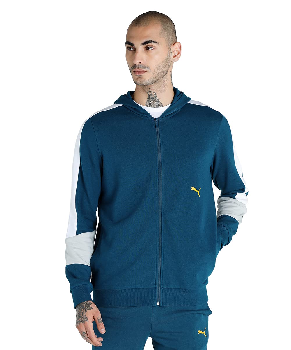 Men Cotton Blend Standard Length Jacket