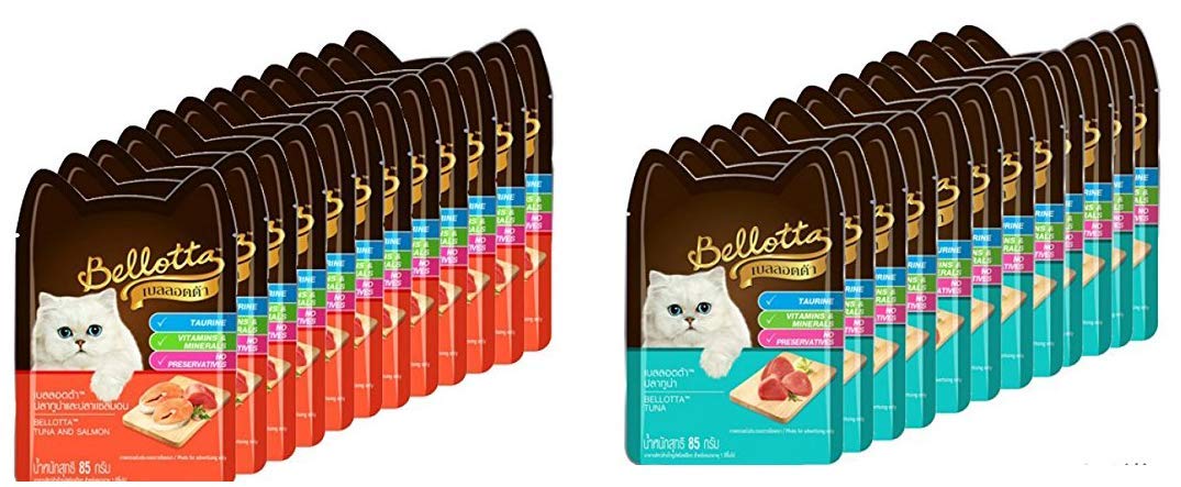 Dogsncats Bellotta Wet Cat/Kitten Food Combo of Tuna and Salmon,85g (Pack of 12) & Tuna, 85g Pouch (Pack of 12) (B08FY7K3NV) Amazon Price History, Amazon Price Tracker