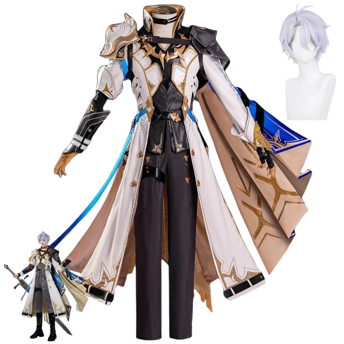 Amazon.co.jp: ファイノン コスプレ衣装 ウィッグ付き 崩壊