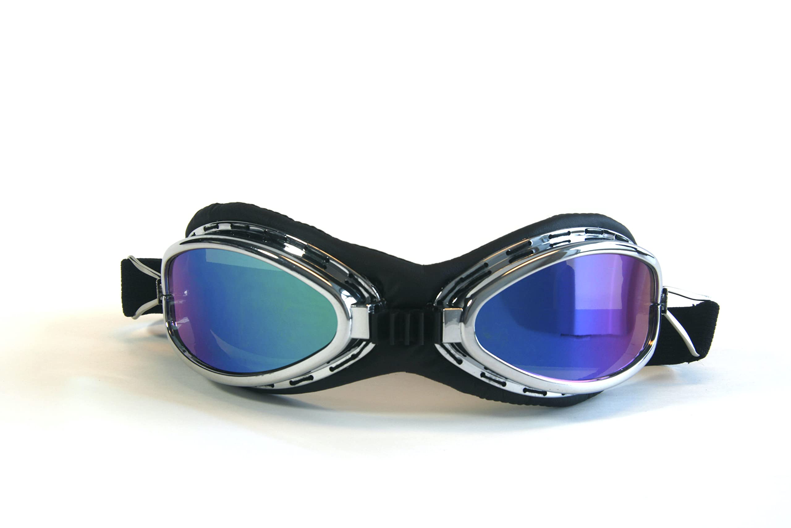 CRG Sports Vintage Aviator Pilot Style Motorcycle Goggles Cruiser Scooter Goggle for Men,Women,Adults,Youths