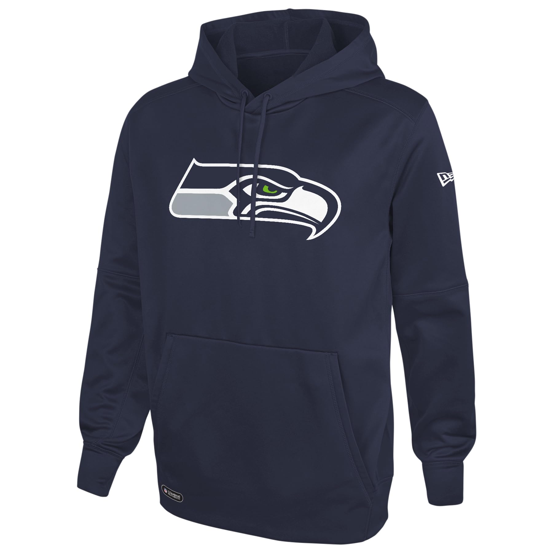 New Era NFL Men's Recognition Team Colors Pullover Performance Fleece Hoodie, Seattle Seahawks, Small