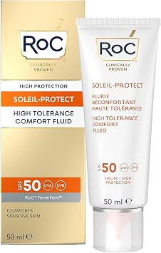 RoC High Tolerance Comfort Fluid Hassas Ciltler İçin Spf50+ Güneş Kremi 50 Ml