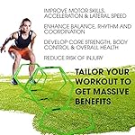 Yes4All Hex Agility Rings/Speed Rings with Carrying Bag – Hexagon Rings, Agility Hurdles for Agility Footwork Training - Image 4