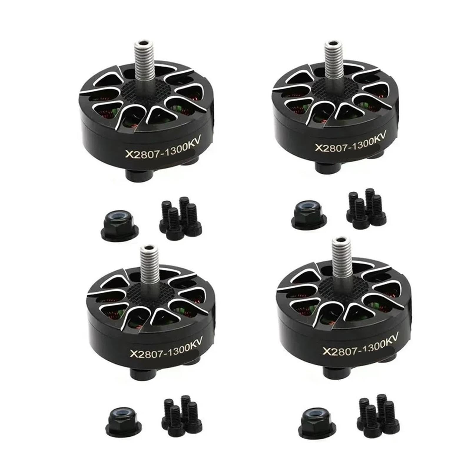 Motore senza spazzole 4 pezzi 2807 1300/1700KV | Motore 2807, 1300KV/1700KV, Adatto Per LR7/Mark4 Da 7 Pollici, Lunga Distanza In Modalità Libera(4PCS X2807 1700KV)