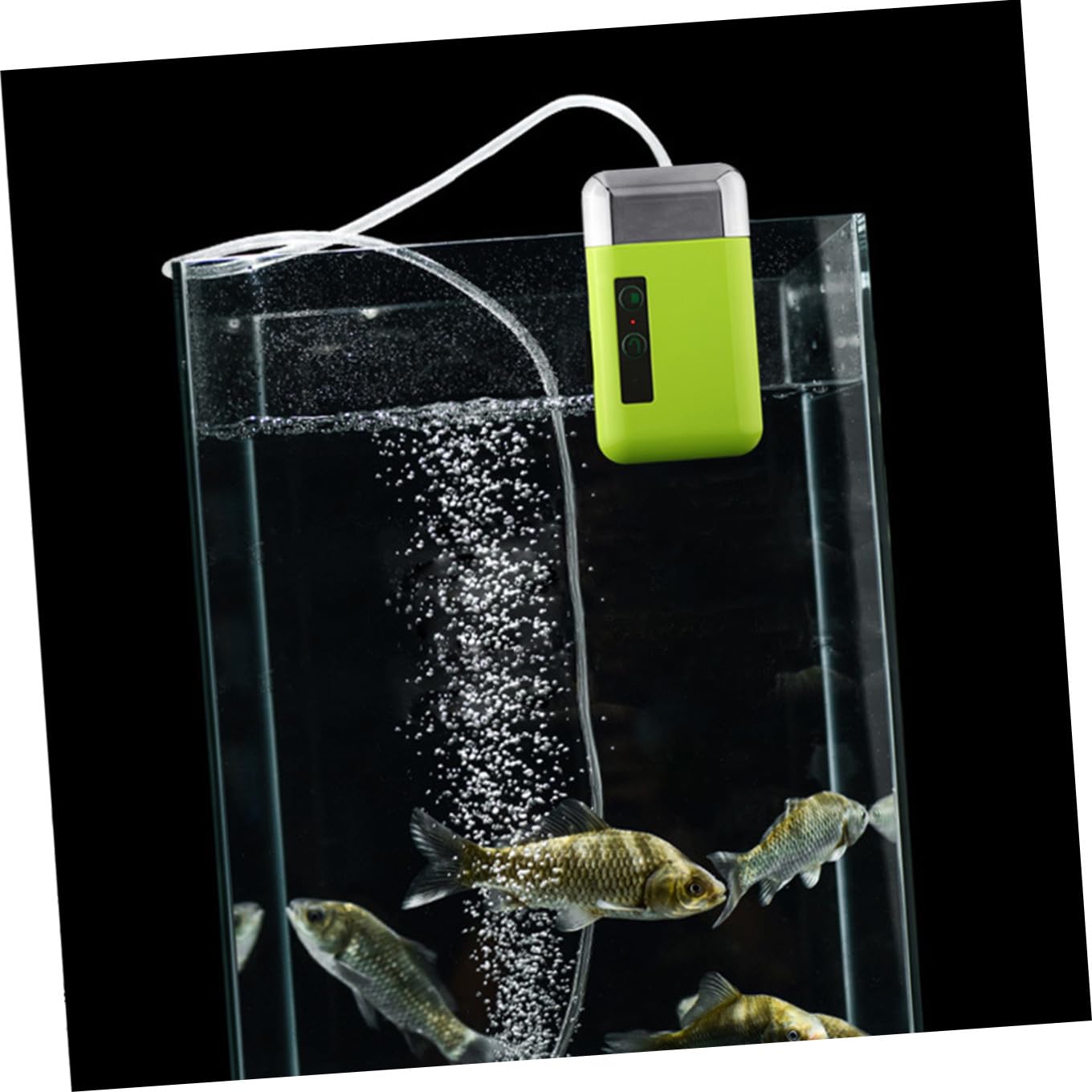 Bomba de Aire y Oxígeno Recargable USB para Acuario 6l/ | Abs Verde, Doble Uso E Instalación Sencilla, 2000ma y 1, 8m, para Estanque y Sistema Hidropónico