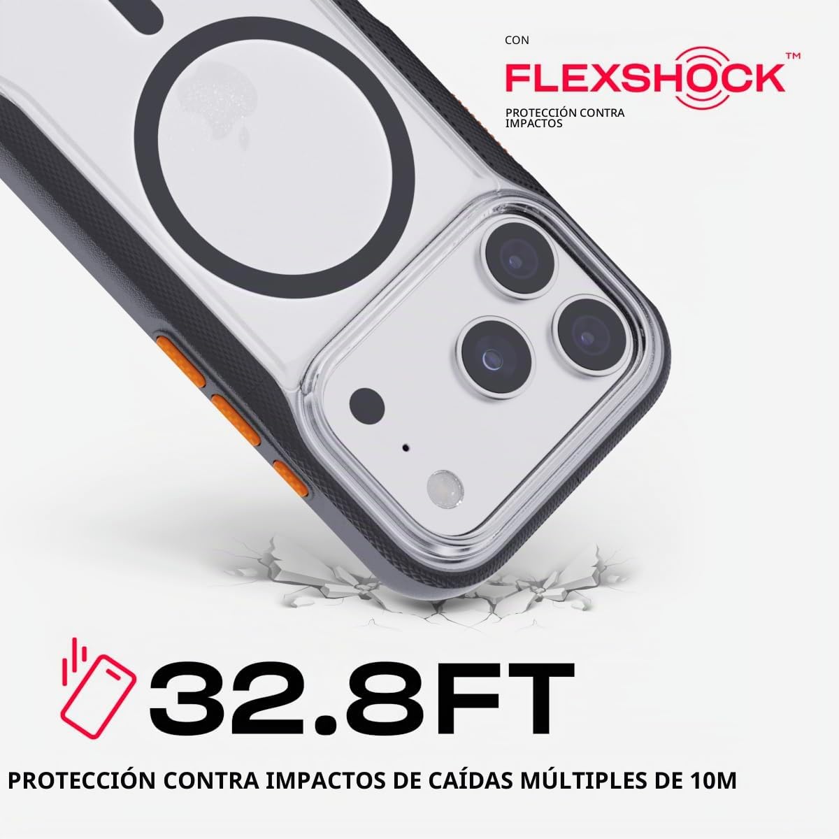 Tech21 iPhone 17 Pro EvoPro con MagSafe Transparente/Negro
