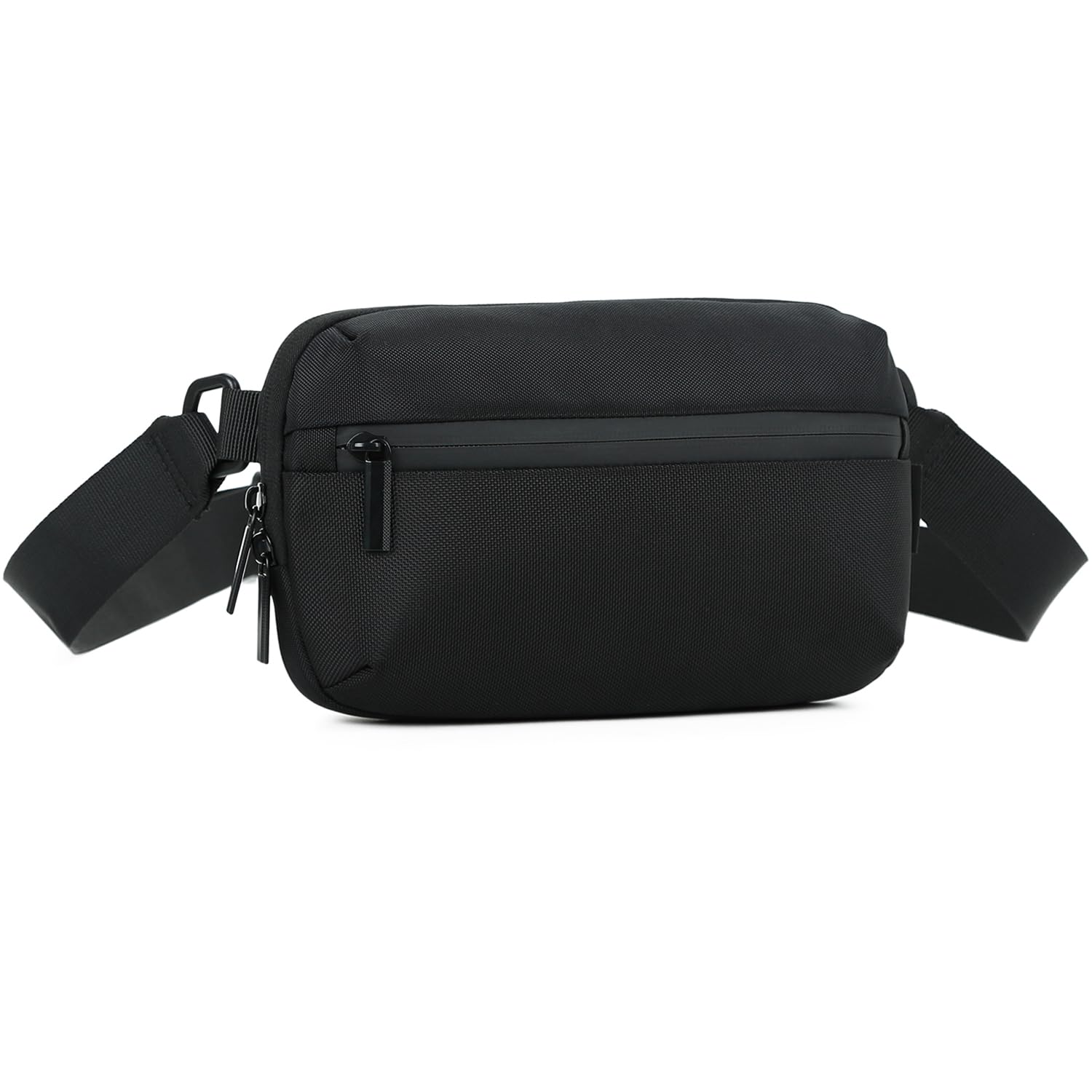 Bioosmily Crossbody bag, Small Sling Bag Fanny Packs for Men Women,Cross Body Fashion Waist Packs,Phone Chest Shoulder Pack Black Belt Bag with