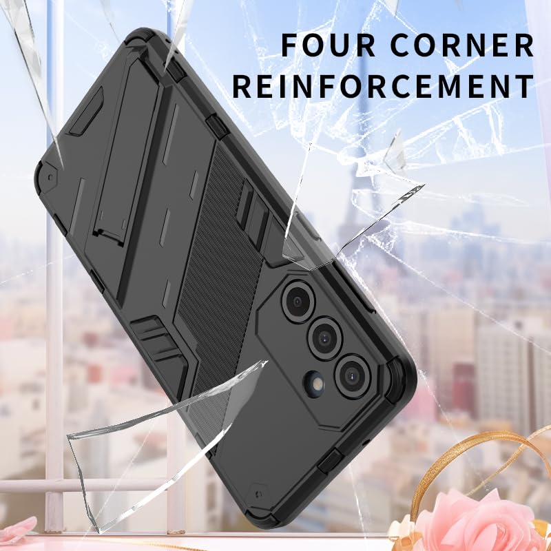 WOKEZ Fodral till Samsung Galaxy M55 5G med Kickstand och Stöttålighet