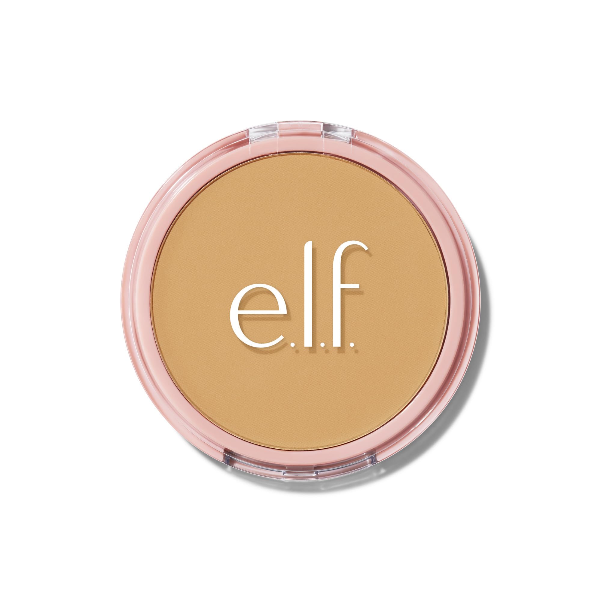 e.l.f. Halo Glow Powder Filter, Pressed Finishing Powder, Buildable Coverage, Crease-Resistant, Blurs the Appearance of Pores, With Velour Puff and Mirror, Vegan & Cruelty-Free, Medium Neutral