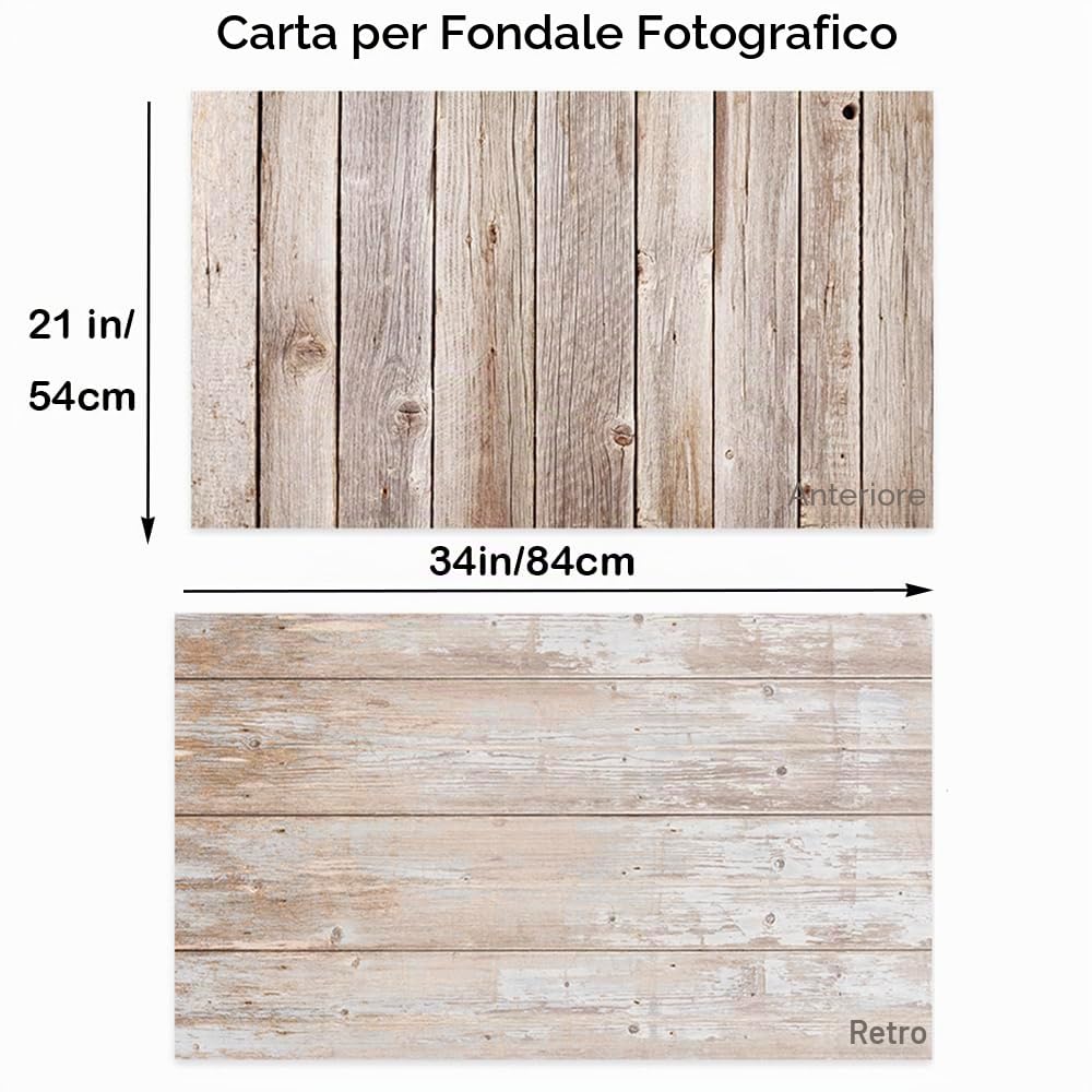 Set di 3 sfondi per fotografia alimentare, 56 x 86 cm, piatti su entrambi i lati, per studio fotografico, prodotti, gioielli, da tavolo, blogger, immagini, 6 modelli