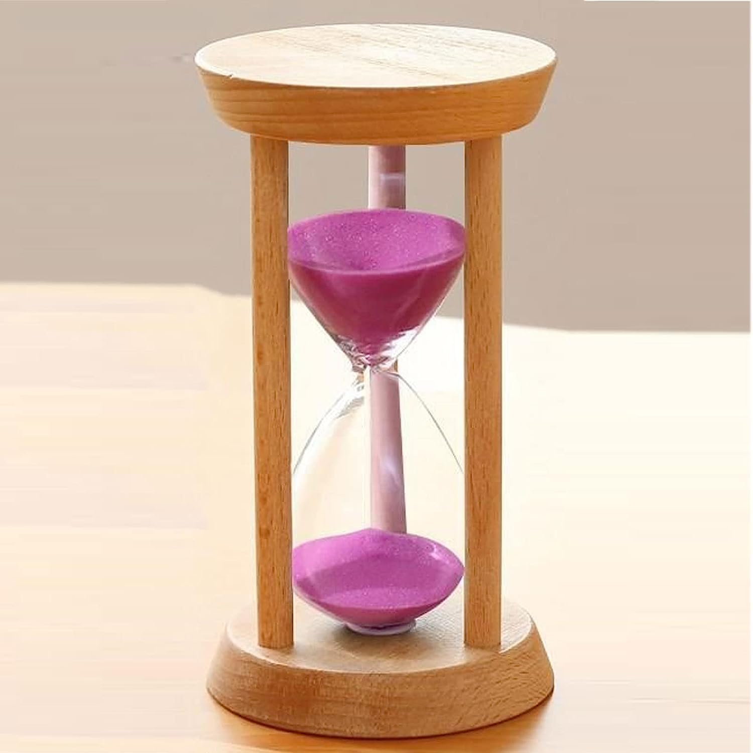 Reloj de arena Temporizador Niños grandes Decoración de arena 5 minutos Reloj retro Comedor Sala de estar Armario Escritorio de oficina Dormitorio Fiesta Vacaciones Arena ( Color : Pink Sand , Size :