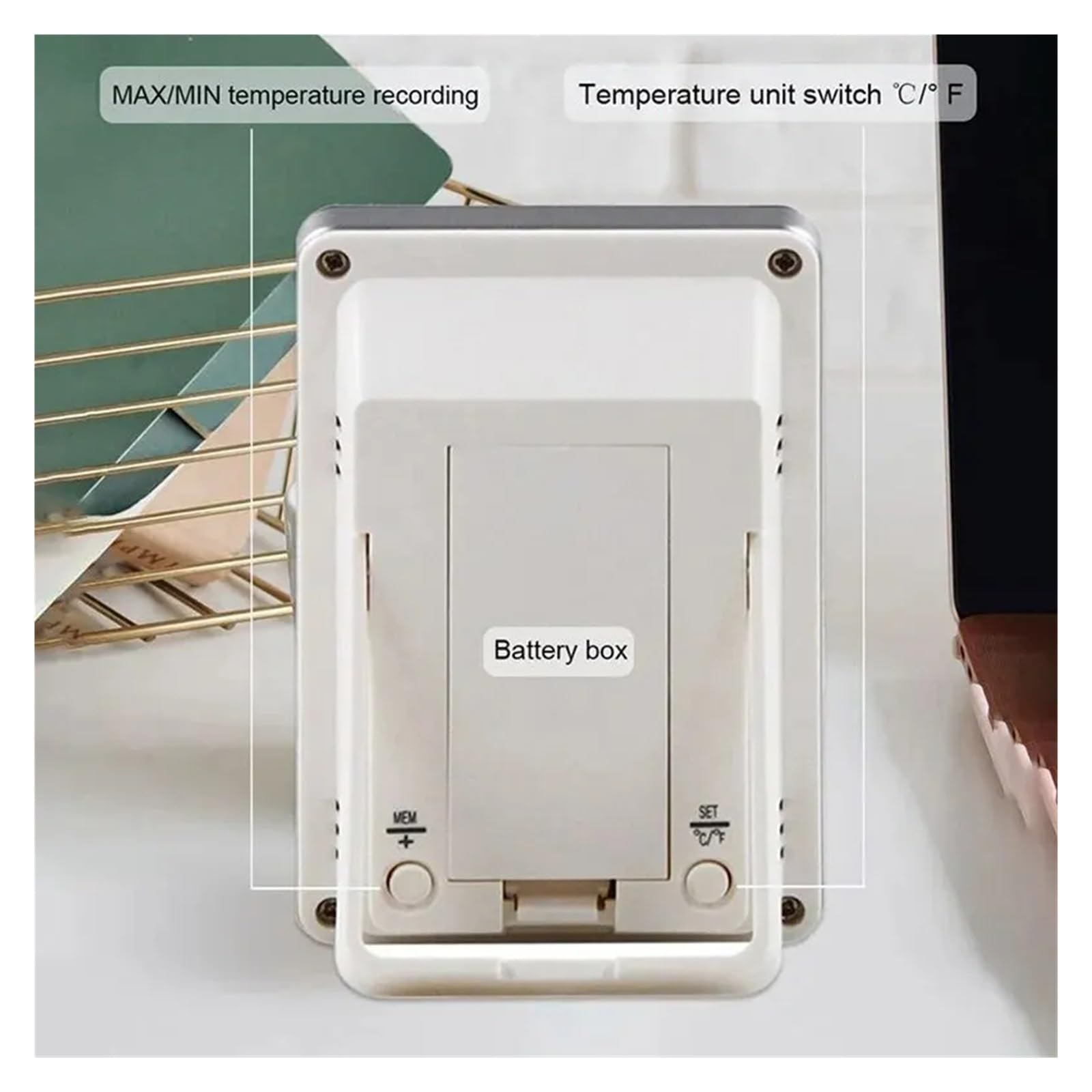 Termómetro digital flotante for piscinas, baños, acuarios y lavabos